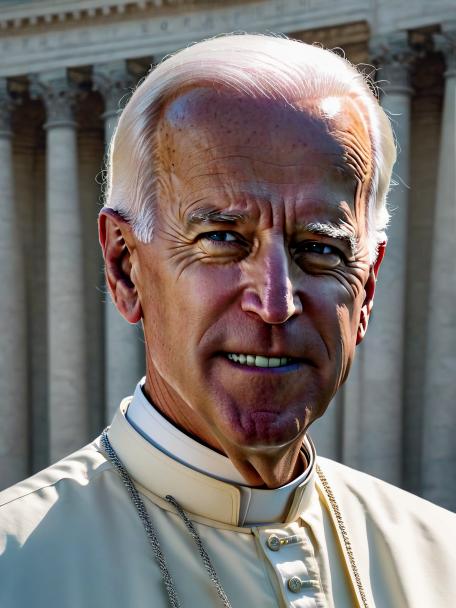 Joe Biden as the Pope.