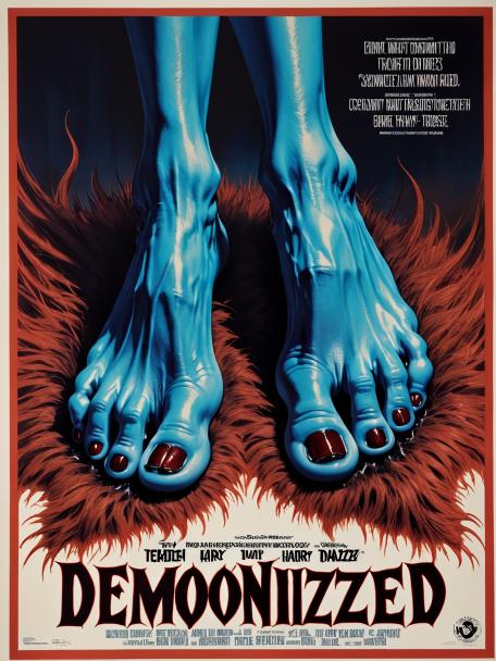 Demonized has hairy toes.