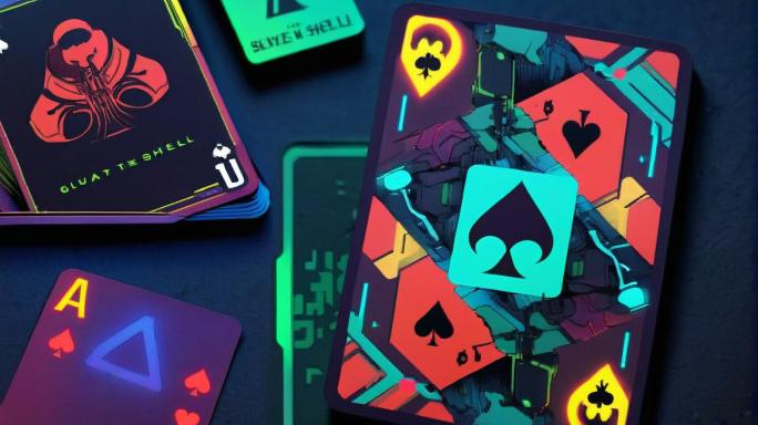 Luna, playing cards.