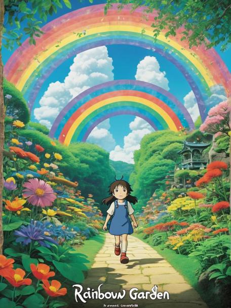 Studio Ghibli Rainbow Garden