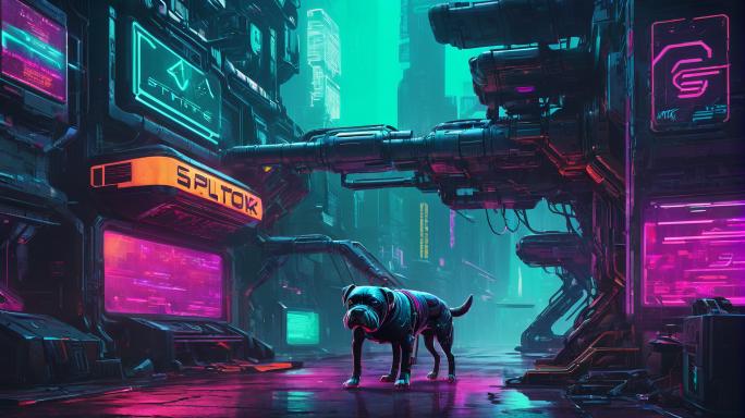 Pluto the dog futuristic