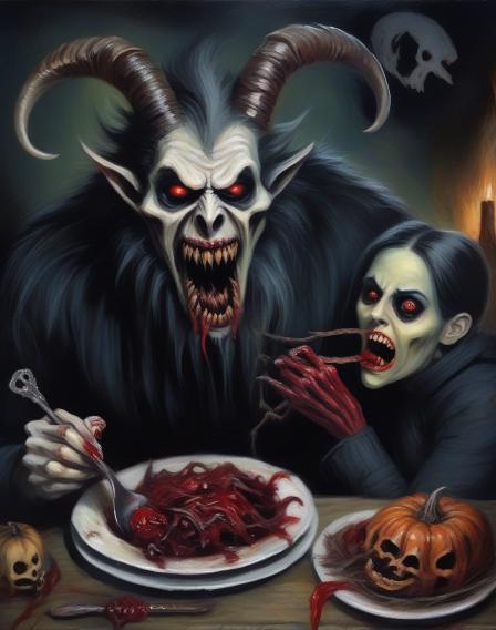 Krampus eating your mom.