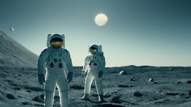 P. Diddy on the moon.