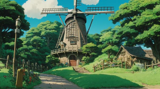 Studio Ghibli in the windmill