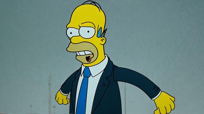 Trump as Homer Simpson.