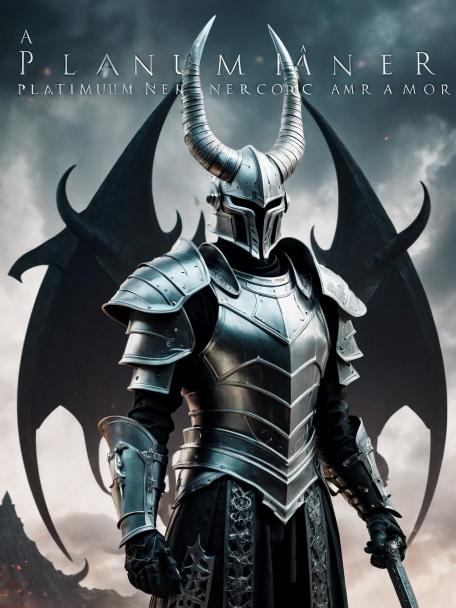 Platinum Necromancer armor with horns.