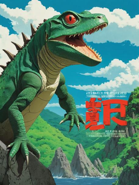 Studio Ghibli giant lizard
