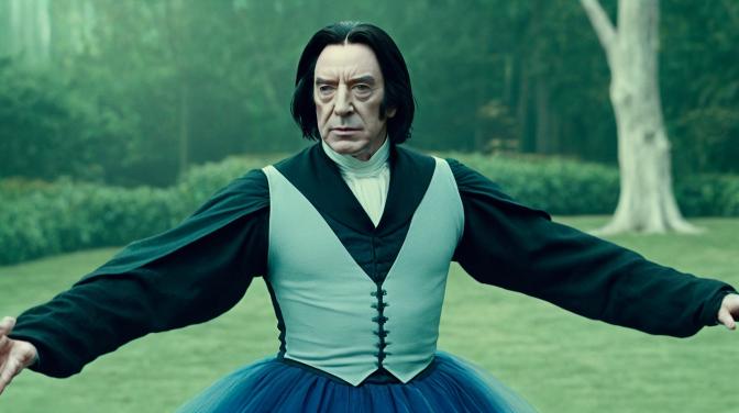 Professor Snape in a tutu.