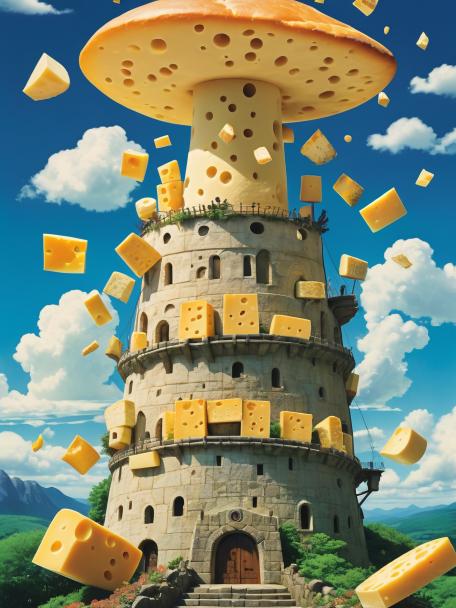Studio Ghibli Tower of cheese