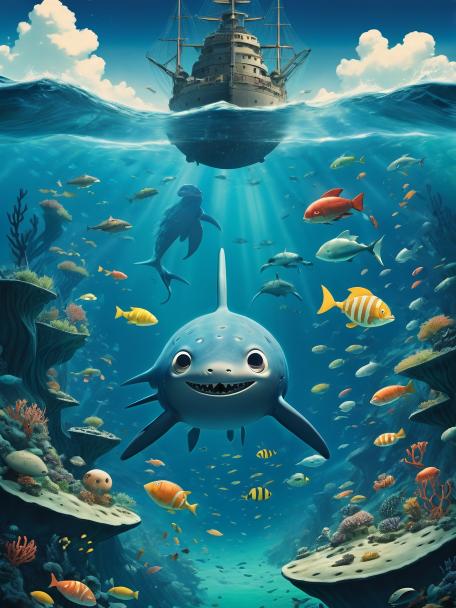 Stidio Ghibli in the depths of the sea.