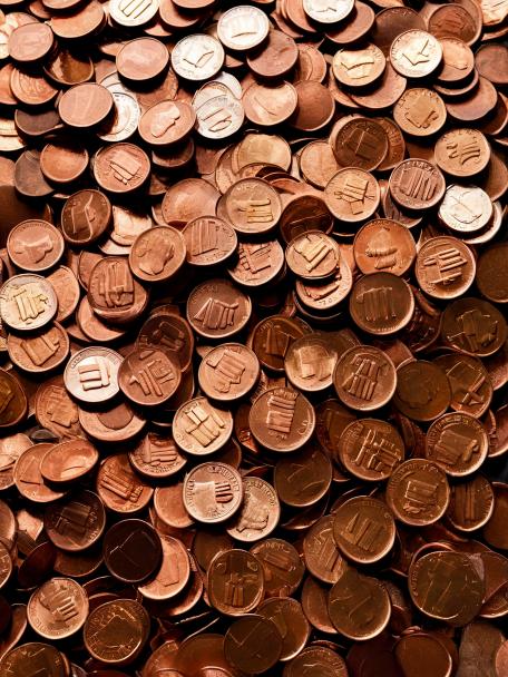 $7.00 worth of pennies.