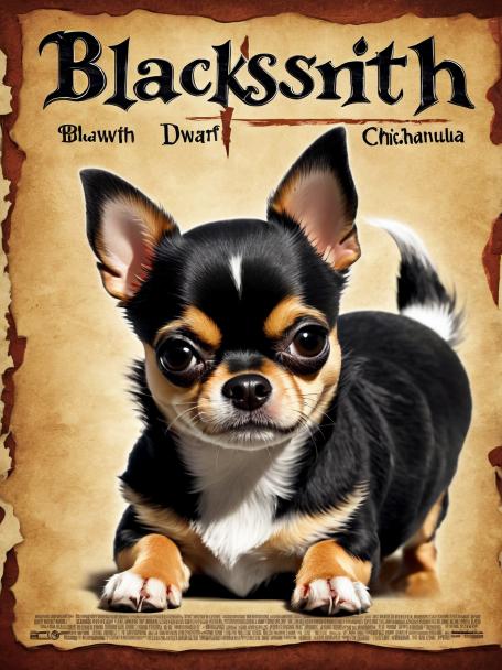 Blacksmith Dwarf with a Chihuahua