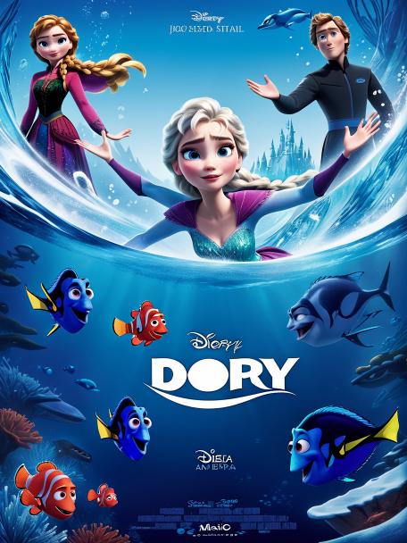 Elsa and Dory mixed.