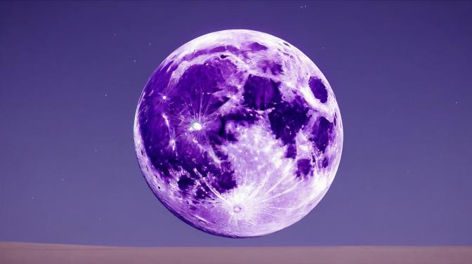 Purple moon.