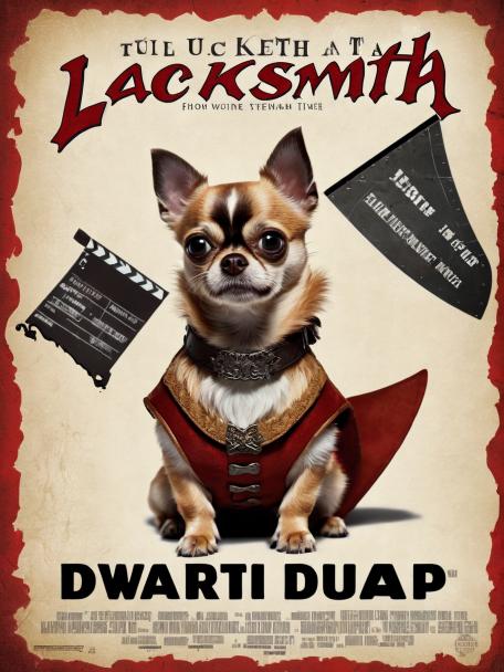Lacksmith Dwarf with a Chihuahua.