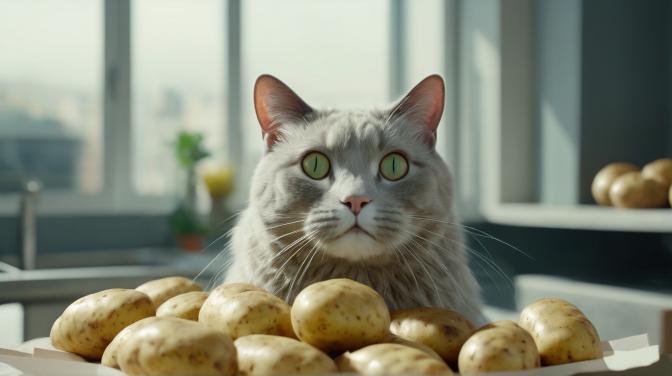 A potato cat.