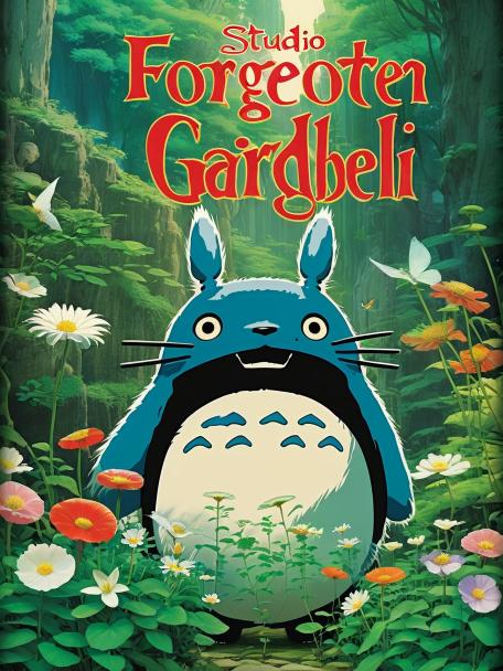 Studio Ghibli in the Forgotten Garden.