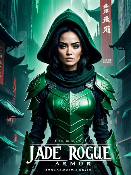 Jade rogue armor with a hood.