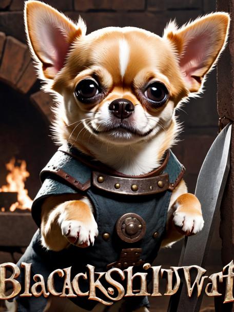 Blacksmith Dwarf with a Chihuahua