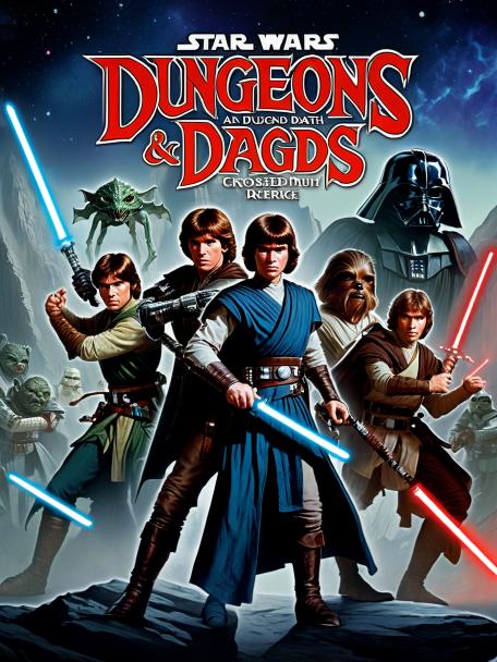 Dungeons and Dragons crossed with Star Wars.