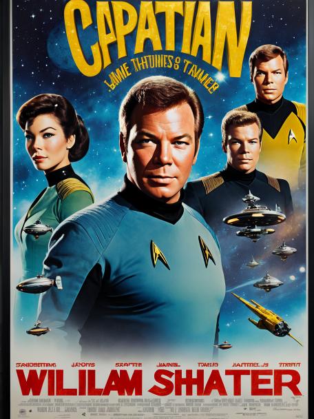 William Shatner is Captain James T. Kirk.