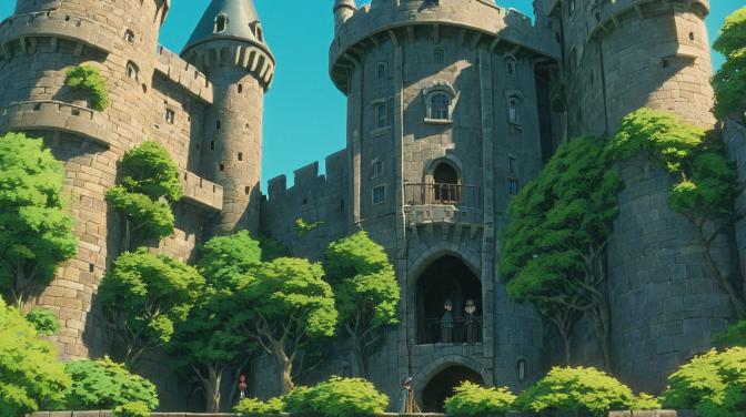 Studio Ghibli in the Old Castle Tower