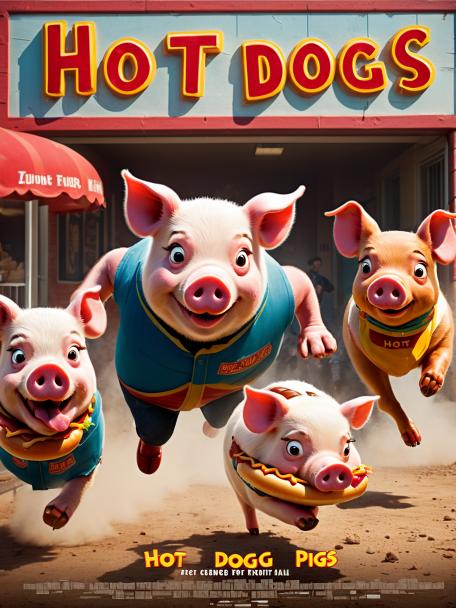 Hot Dog Pigs in Pursuit