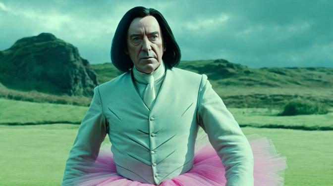 Professor Snape in a tutu.