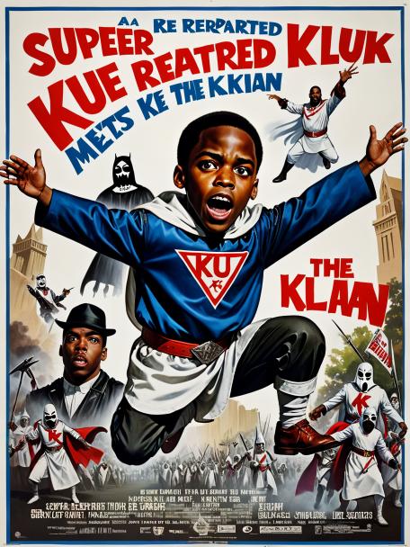 Super retarded black kid meets the Ku Klux Klan.