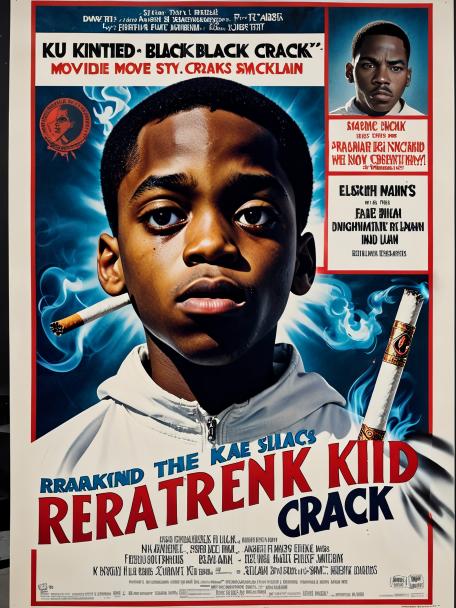 Retarded black kid smoking crack with the Ku Klux Klan.