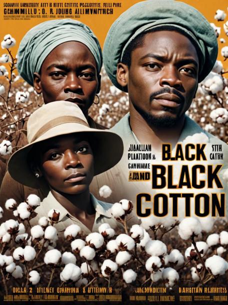 Black people picking cotton.