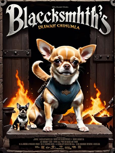 Blacksmith's Dwarf with a Chihuahua.
