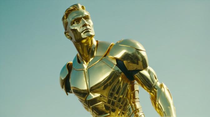New gold statue.
