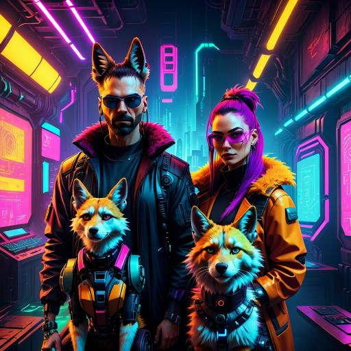 A furry family portrait.
