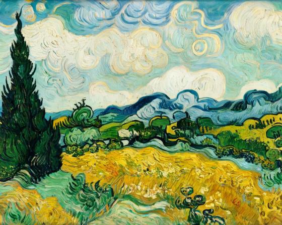 un paysage de monstres.