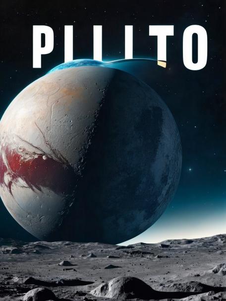 The planet Pluto on Pluto on Pluto on Pluto with Earth.
