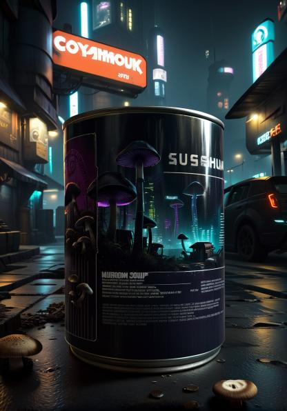 Can of mushroom soup.