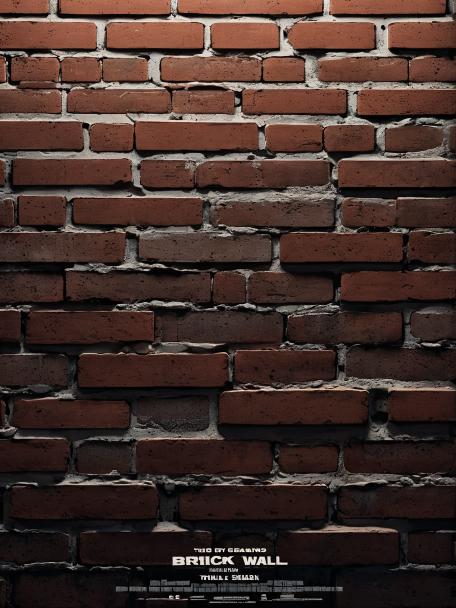 A plain brick wall.