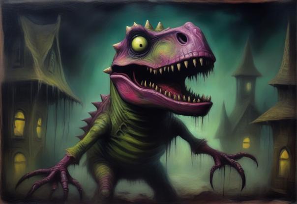 Zombie Barney the Dinosaur