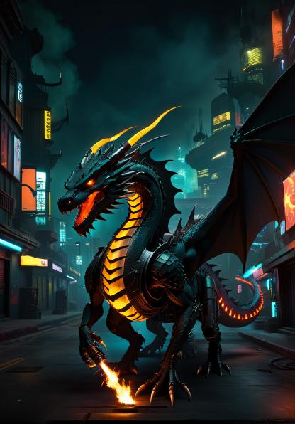 fire-breathing dragon