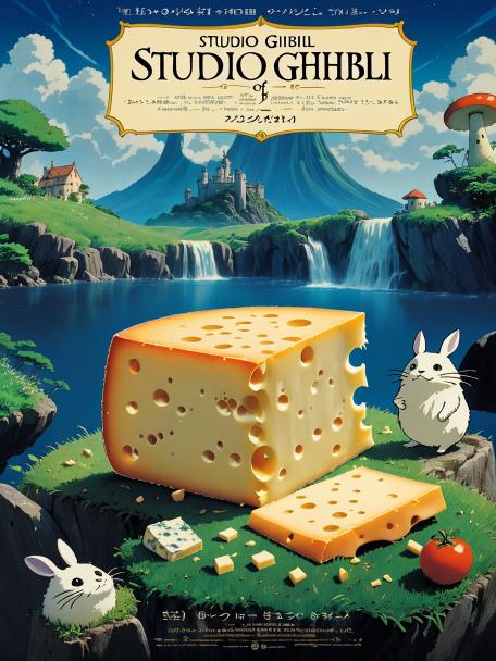 Studio Ghibli story book of cheese