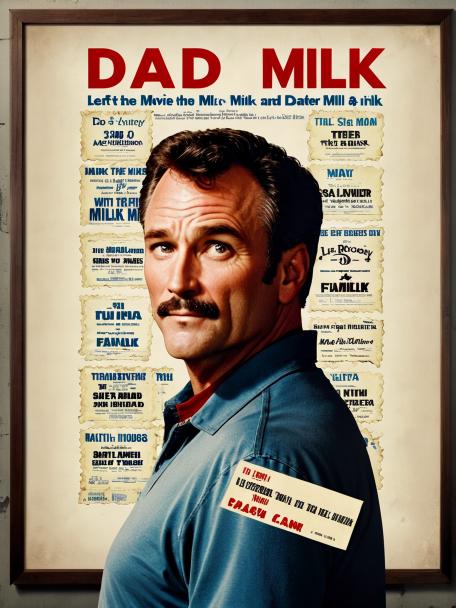 Dad left with the milk.