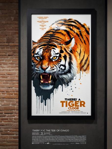 There's a tiger crying on the floor next to us