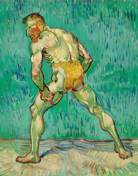 This man is butt-booty naked.