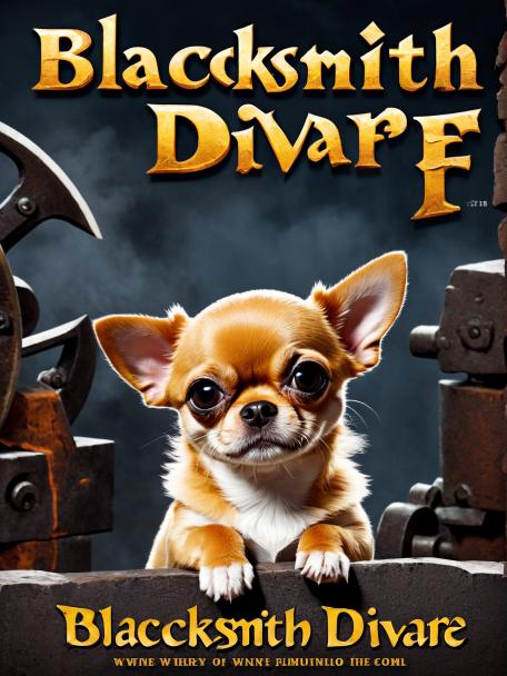 Blacksmith Dwarf with a Chihuahua.