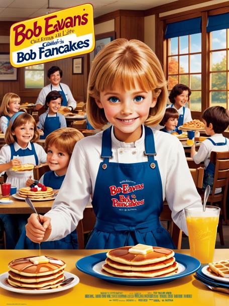 children eating Bob Evans with pancakes and waffles and yummy things and all the delicious things in life that children could ever want and everyone's happy and Bob Evans dies and Bob Evans never gets to eat Bob Evans or children ever again and Bob Evans 
