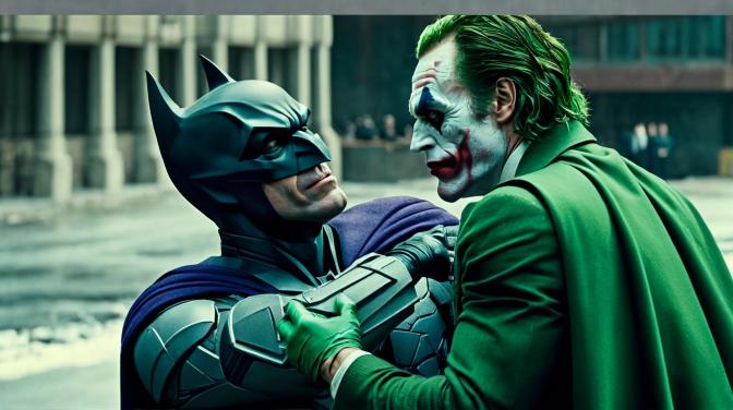 Batman killing Joker.