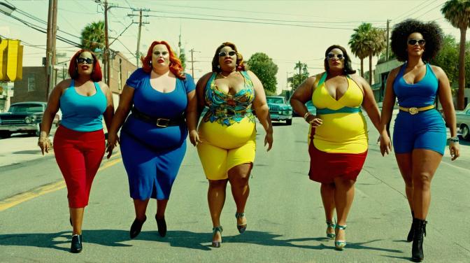 Fat bitches bustin' it down for three dollars.