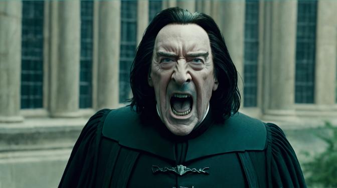 Professor Snape, yelling.