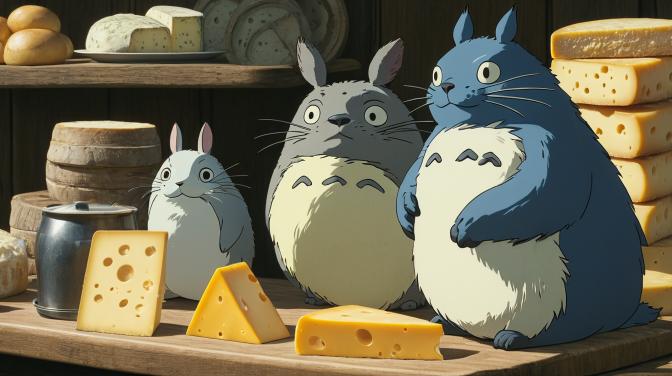 Studio Ghibli, family of cheese.